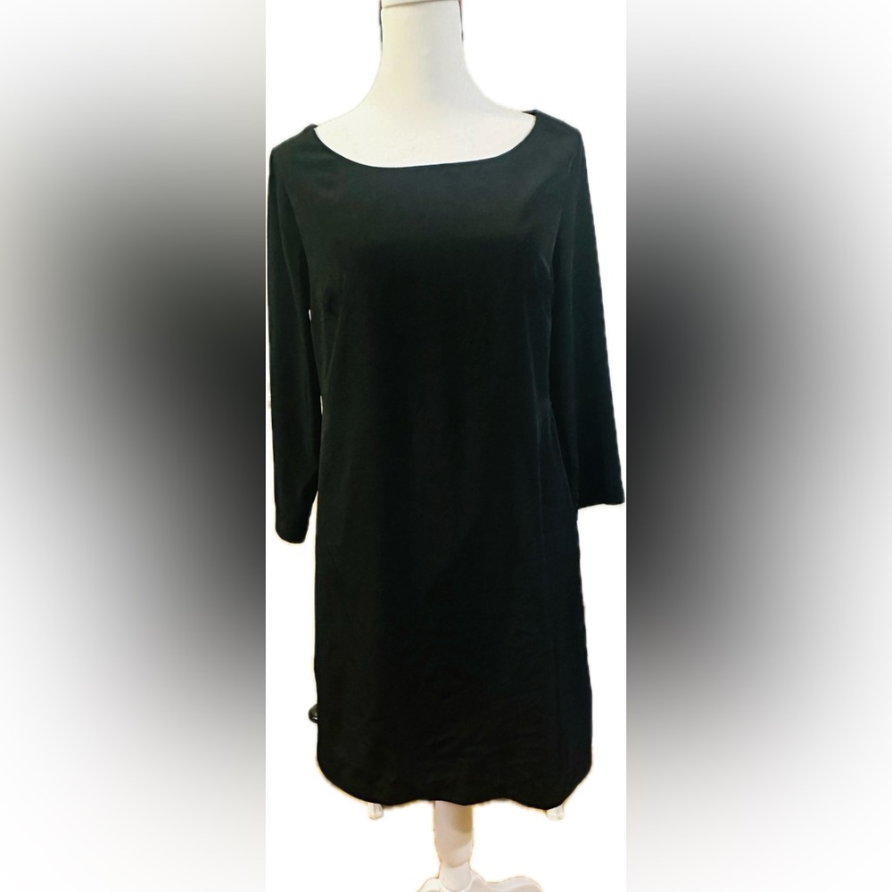 Old Navy Black Light Weight Long Sleeve Shift Dress (lined). Worn once.